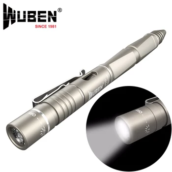 

WUBEN Pen Light Portable LED Flashlight 130 lumens Multifunctional Tactical Lantern USB Rechargeable CREE Self-defense Camping