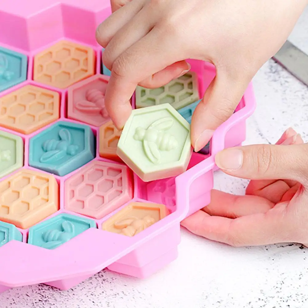 Silicone Moulds19 Mobile Bee Honeycomb Cake Chocolate Soap Icing Mold Candle Diy Beeswax Tools Bakeware | Дом и сад