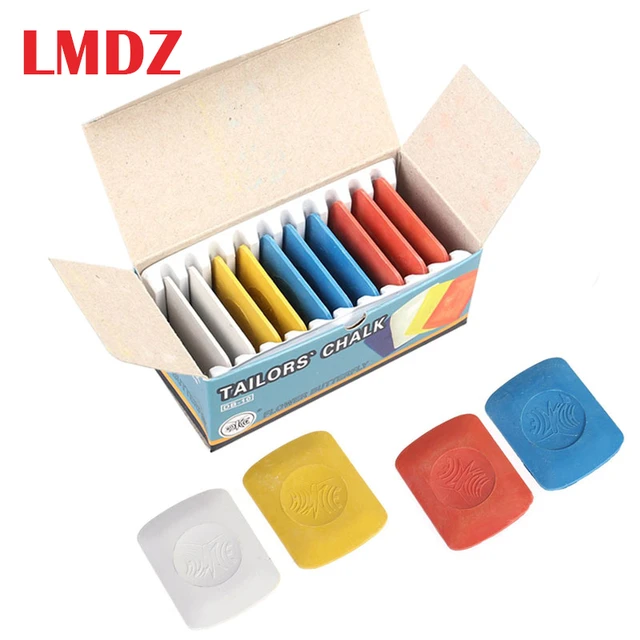 1 Box- Tailor's Chalk Box of 4 colours- blue, white, yellow and red in –  New Zealand Merino and Fabrics