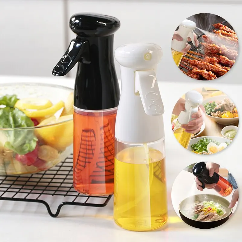 

New Glass Oil Spray Bottle Cooking Baking Vinegar Sprayer Barbecue Spray Bottle 210ml for Kitchen Cooking BBQ Grilling Tools