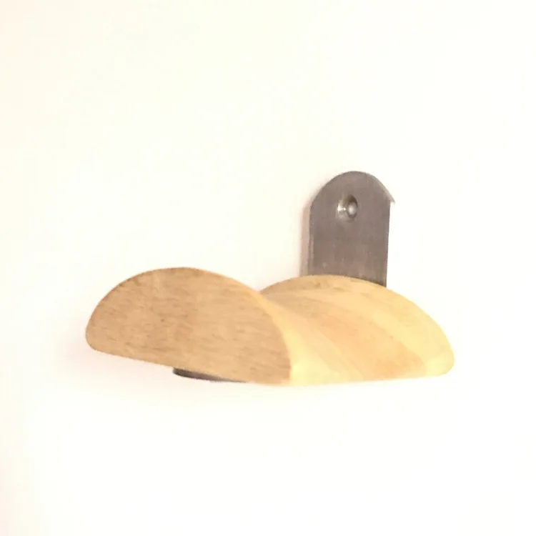 Wall mounted Headphone Rack Wall mounted Headphone Bracket Metal Wood Headphone Stand Internet Cafe Headset Rack Bracket