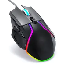 Игровая мышь красочный свет V11 USB 8 Кнопка 6400 dpi кабель красочная подсветка светодиодный эргономичная игровая мышь для портативных ПК