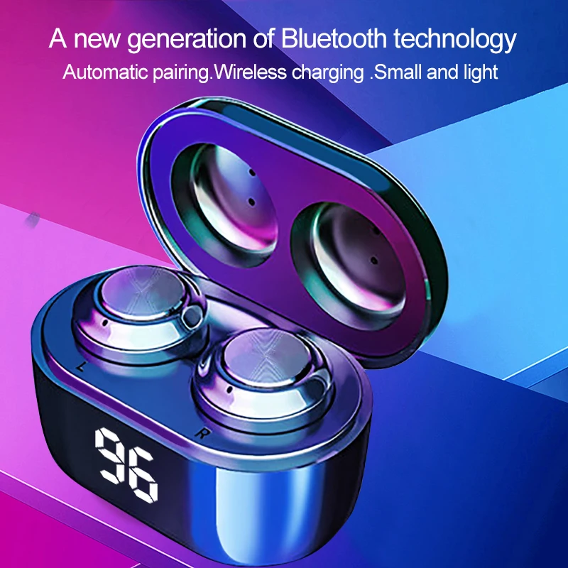 A6 TWS 5 0 Bluetooth Earphone Wireless Headphone IPX4 Waterproof Stereoe Earbuds Micophone Headest Mini 300mAh Gaming earphone