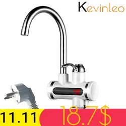 Кухня Tankless водонагреватель 220 В 3000 Вт Электрический кран горячей бойлер электрическое отопление нажмите элемент с Температура Дисплей