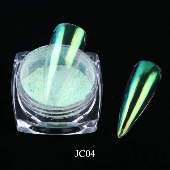 0,2 г Прозрачный блестящий порошок для ногтей, зеркальный УФ-гель Аврора, пигмент, Волшебная Пыль для типсов, украшения ногтей, TRJC01-12 для погружения ногтей - Цвет: JC04