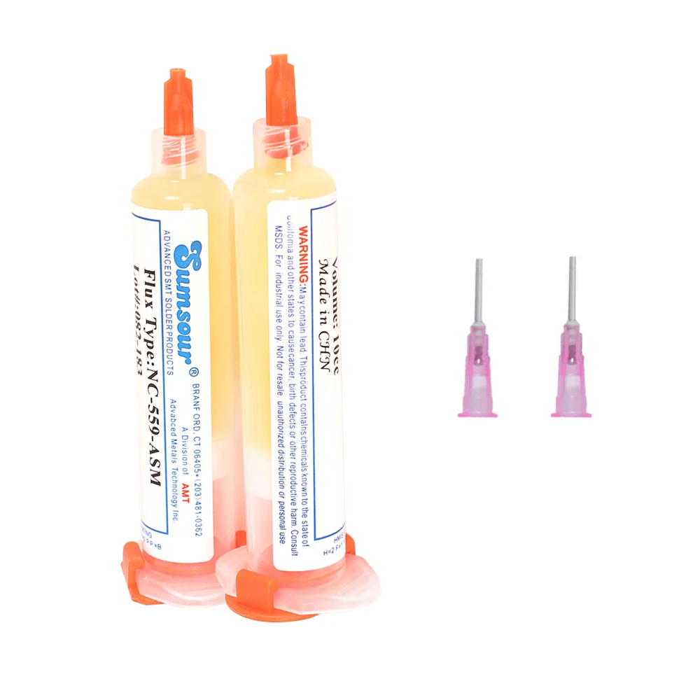 solder paste syringe Electric Soldering Iron Original NC-559-ASM Paste Soldering Flux Soldering Mobile Phone Repair Solder Paste With Syringe Needle harbor freight welding wire Welding & Soldering Supplies