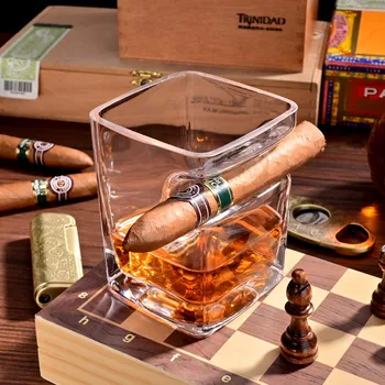 

Creative Glass Cigar Cup Lead-Free Crystal Home Glass Wine Glasses Round Whiskey glass Drinking Cup
