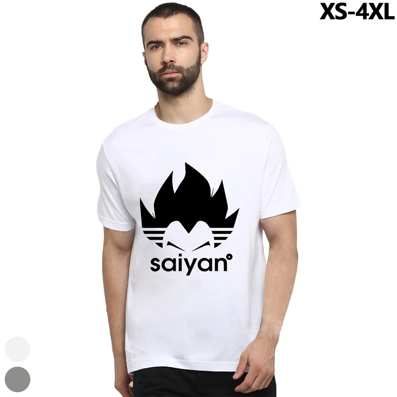 Крутая футболка с принтом Dragon Ball Z Повседневные футболки круглым