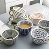 350ml Personalized Handmade Mugs With Gold Handgrip Ceramic Geometry Coffee Cups Irregular Shape Nordic Home Decor Creative Gift ► Photo 2/6