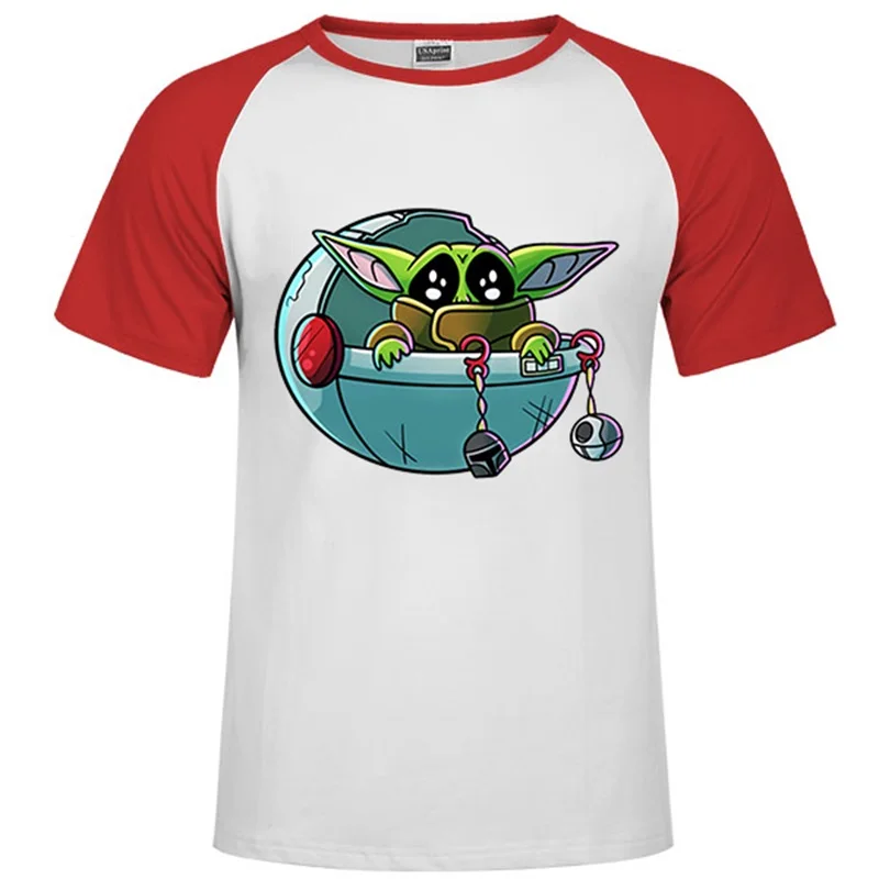 Adopt This Baby Yoda/футболка Мандалорская футболка с джедаем с цифровым принтом, европейский размер, вырез лодочкой, мягкие хлопковые топы со смешными героями фильмов «Звездные войны» - Цвет: 75