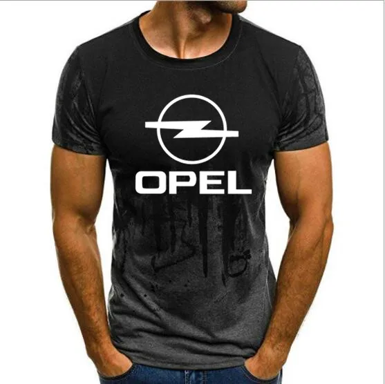 Opel новая стильная футболка s мужская летняя модная футболка Opel Повседневная футболка с коротким рукавом и круглым вырезом камуфляжная футболка с коротким рукавом