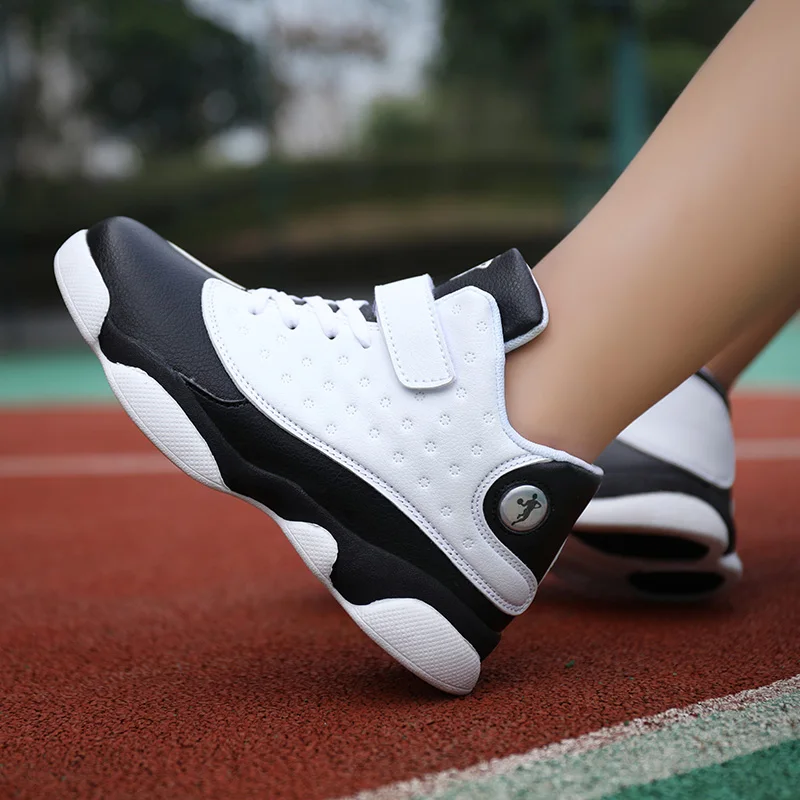 Баскетбольные кроссовки для мальчиков, детские кроссовки air 1, обувь для мальчиков и девочек, уличная Нескользящая Спортивная обувь air Retro 11