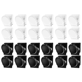 

24 Pieces of netic Metal Clip Refrigerator Whiteboard Wall netic Memo Sticky Note Clip