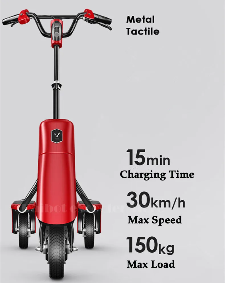 Daibot Electric Scooter Adults Three Wheel Electric Scooters Quick Charge 10 inch 36V 600W Electric Skateboard Scooter With APP  (15)