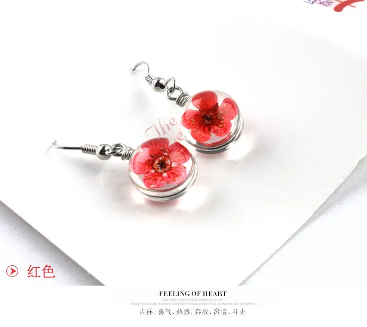  Dried flower drop earrings_12