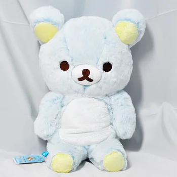 

Japanese genuine san-x rilakkuma limited blue bear doll plush doll Mianbing ice sea salt ice blue bear brother m
