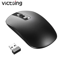 VicTsing PC079 беспроводная мышь 1600 dpi USB оптическая Бесшумная компьютерная мышь с Nano приемником для ноутбука