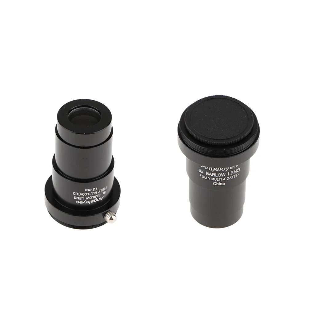5X + 3X Barlow Lens for Bushnell Leica Zeiss Telescope Eyepiece 1.25inch M42x0.75mm Thread Reflector Refractor
