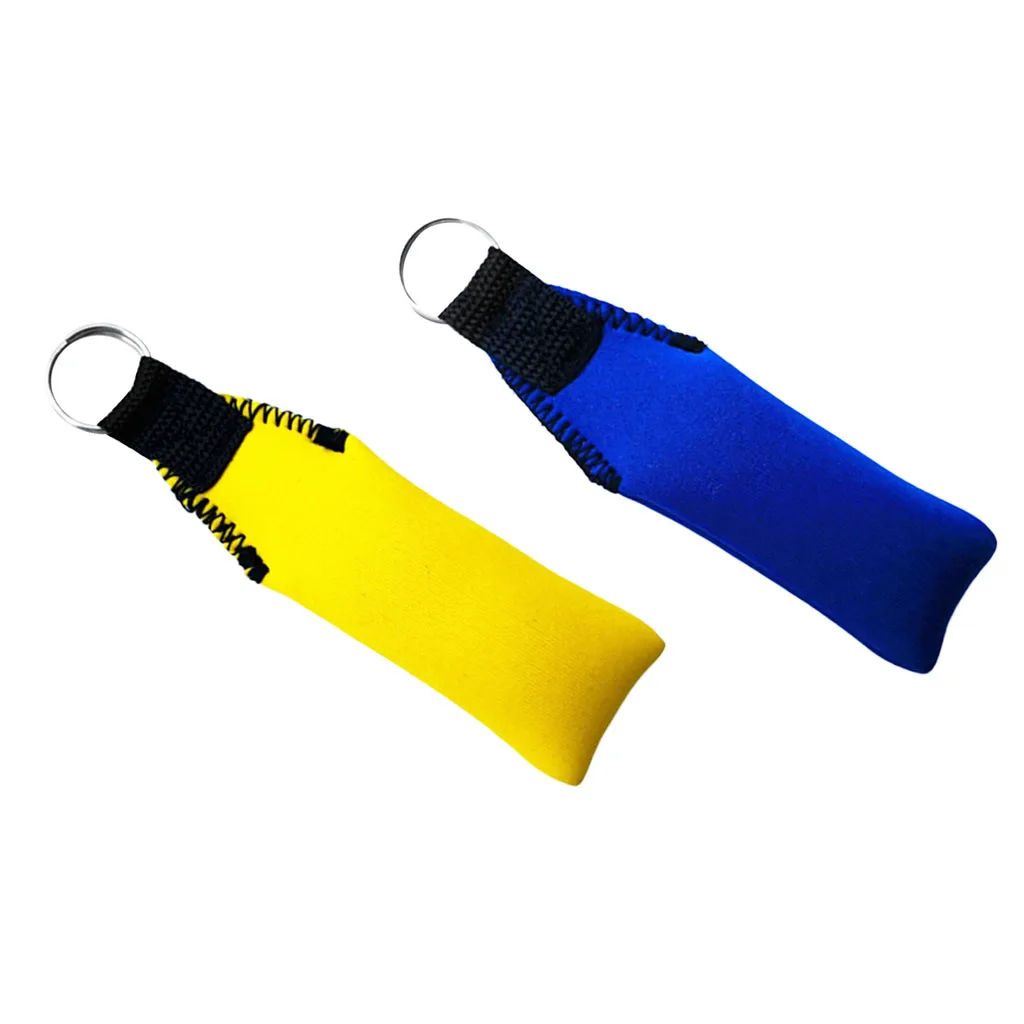 2Pcs Rectangle Neoprene Floating Keyring Key Float For Yacht Water Sports