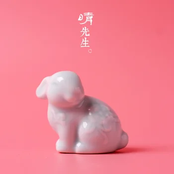 

Very Much Sir Jindezhen Shadow Green Tea Rabbit Goods Of Furniture For Display Rather Than For Use Originality Gift Ceramics