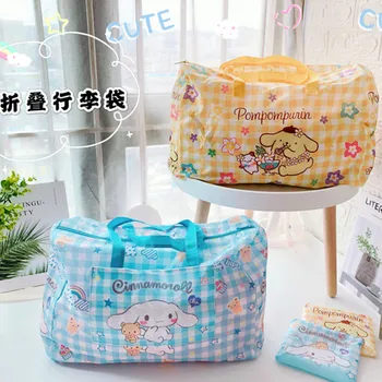 

Cartoon Hello Kitty My Melody Pompompurin Little Twin Stars Cinnamoroll Travel Luggage Bag Clothes Organizer Travel Storage Bag