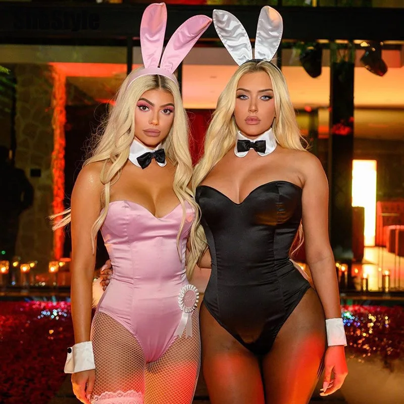 Женский костюм без бретелек Shestyle Bunny Tail привлекательный розовый для вечерние НКИ