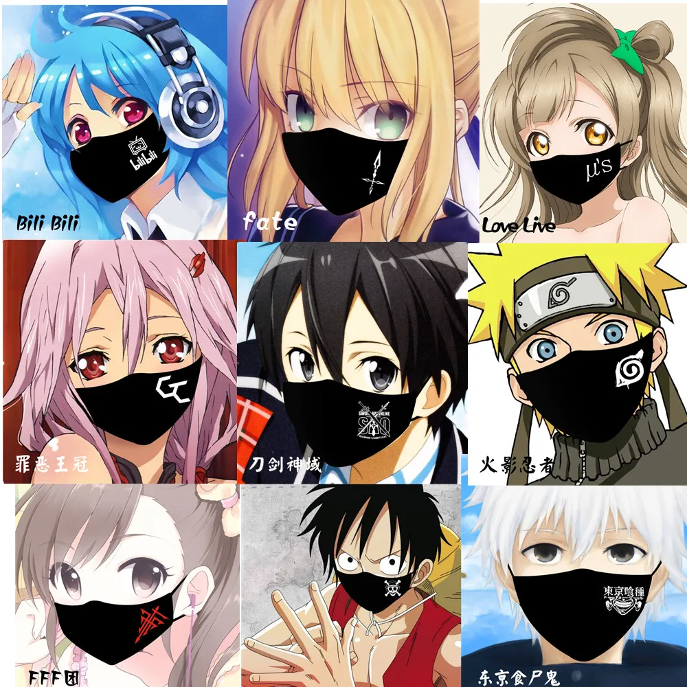Мультфильмов аниме Sword Art Online и надписью Tokyo Ghoul Lovelive Косплэй маскарадные маски для