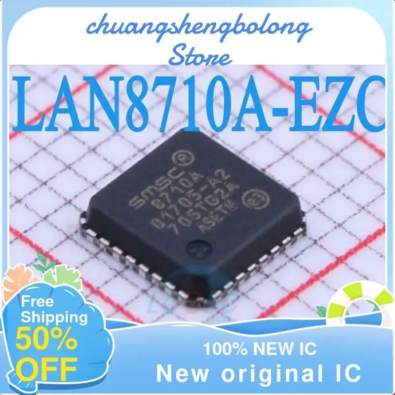 

20 шт. LAN8710A-EZC-TR QFN32 LAN8710A 8710A новый оригинальный IC