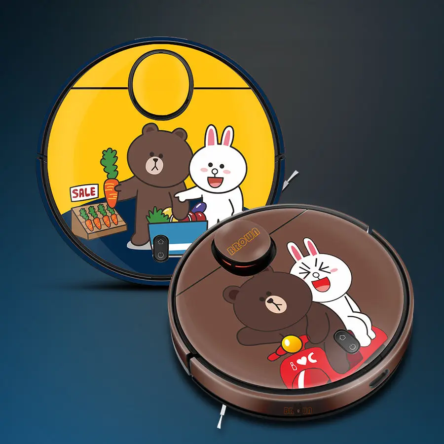 

Xiaomi Mijia Roborock Robot Vacuum Cleaner Cartoon Sticker s50/s55/ ECOVACS protective film can choose all models of accessories
