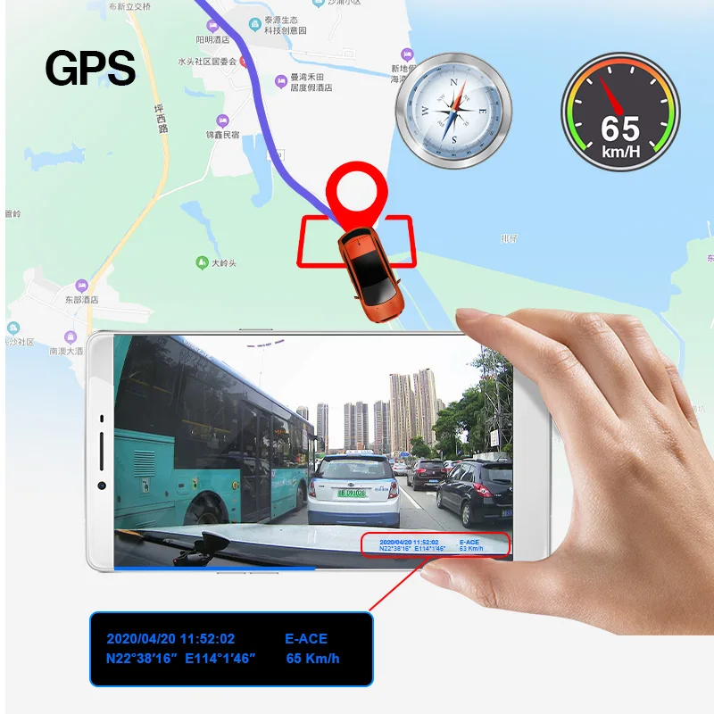 E ACE B05 Автомобильный видеорегистратор мини камера 3 0 дюйма Wifi FHD 1080P GPS