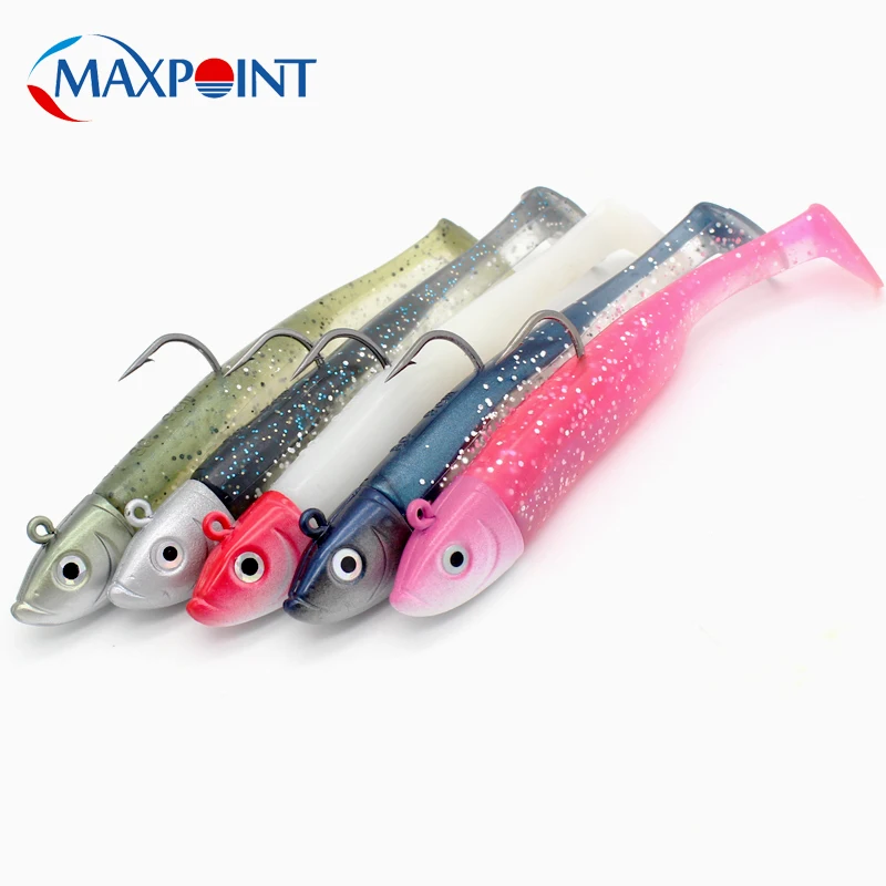 Hot-Sale Soft Lure Kit at 3+1 Jig Head and Soft Body 9cm shad