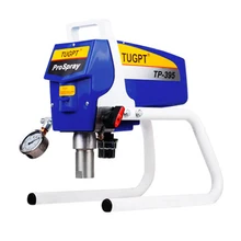 Электрический безвоздушный распылитель высокого давления, латексная краска, водонепроницаемый огнеупорный Краскораспылитель стальной структуры, TP-395