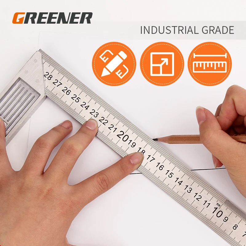 Steel Ruler 90 Degree Angle, Angle 90 Degree Metal Ruler