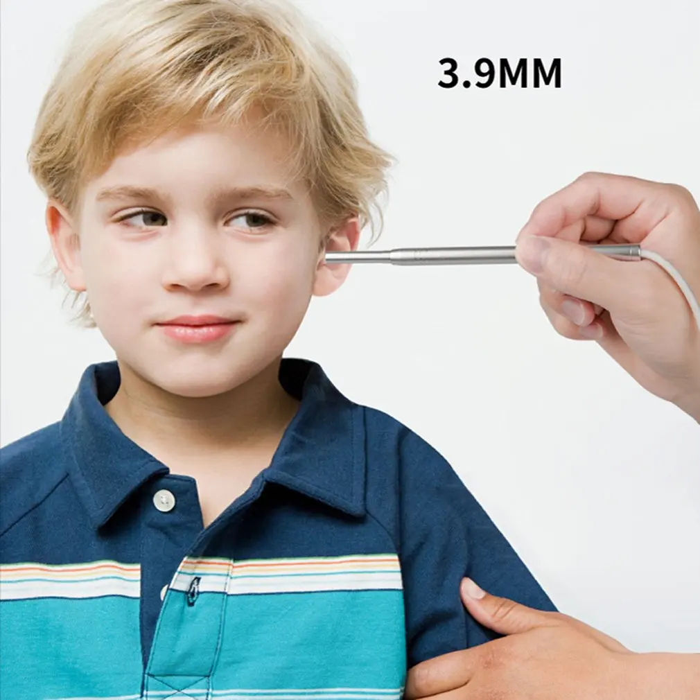 

Digging Ear Spoon Set Spiral Rotating Dig Spoon with LED Ears Cleaning Tool Earpick Earwax Remover 3.9MM