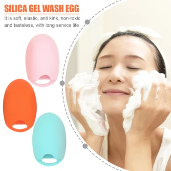 

Soft Silicone Facial Cleansing Brush Face Washing Blackhead Removal Cleanser Face Scrub Washing Brush Makeup Tool