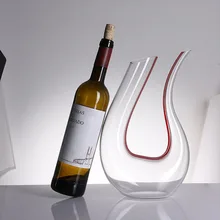Большой Графин ручной работы кристалл красное вино бренди бокалы для шампанского бутылка-декантер кувшин аэратор для семейного бара