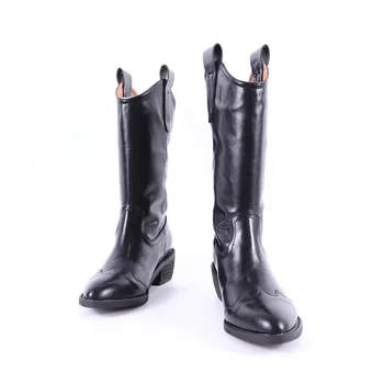 

Autumn 2020 Korean women's shoes pointed sleeve women's leather boots square heel women's boots Knight boots