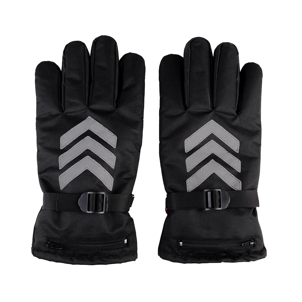 

Battery Powered Electric Rechargeable Heated Gloves Waterproof Insulated Night Reflective Back Touch Screen Motorcycle Electroca