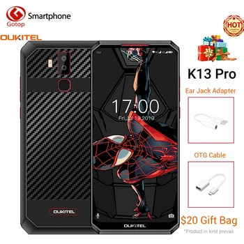 

OUKITEL K13 Pro 4GB 64GB Mobile Phone Android9.0 MTK6762 Octa Core Smartphone Face Recognition 6.41 Inch 2 Card Mobile Phone