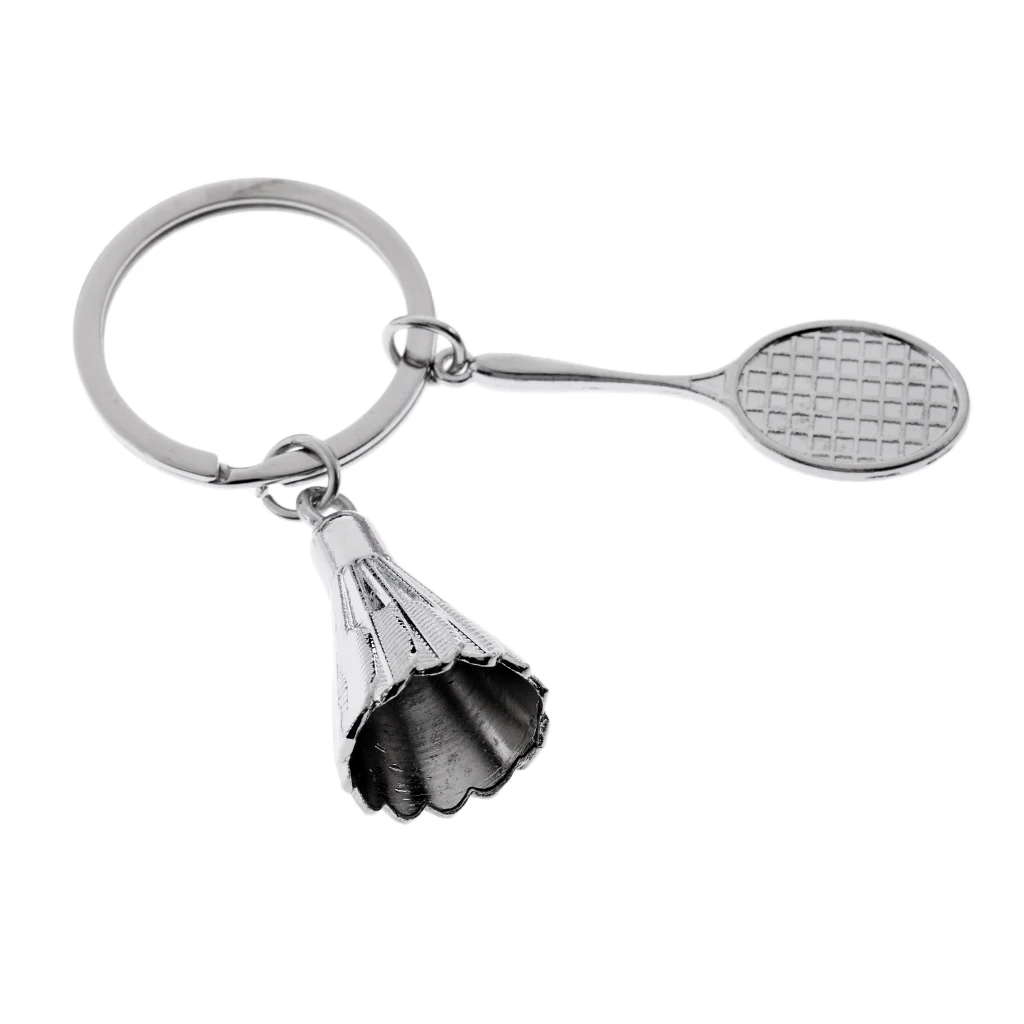 Key Ring Mini Badminton Keychain Great Gift Alloy Bag Pendant 