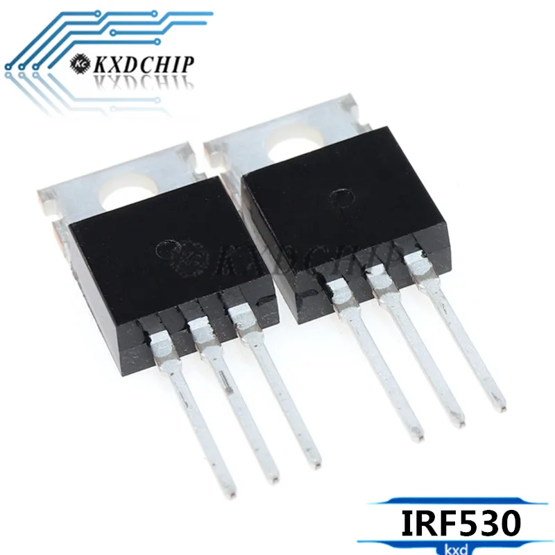 100 шт./лот IRF530N TO-220 IRF530NPBF IRF530 Power MOSFET новая оригинальная деталь | Электронные