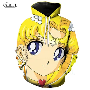 

Cartoon Men Women Hoodies Sailor Moon Japanese Anime 3D Print Unisex Hoodies Casual Long Sleeve Hooded Tops Oversized Sweatshirt