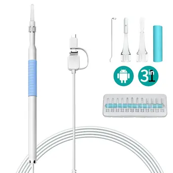 

3-in-1 Ear Cleaning Endoscope 5.5mm Visual Ear Spoon USB Earpick Ear Cleaning Tool Portable Health Care