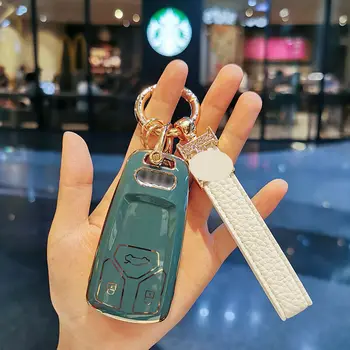 Custodia/cover per Chiave/telecomando TPU per Audi A4 B9 A5 A6 8S 8W Q5 Q7 4M S4 S5 S7 TT TTS TFSI RS Protector accessori - Nuovo TPU Car Remote Key Case Cover Shell Fob per Audi A4 B9 A5 A6