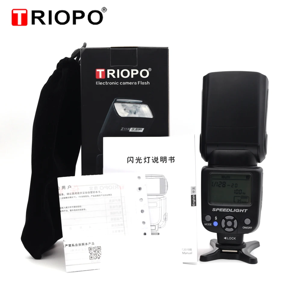 Triopo TR-950 вспышка светильник Speedlite универсальный для Fujifilm Olympus Nikon Canon 650D 550D 450D 1100D 60D 7D 5D DSLR камер