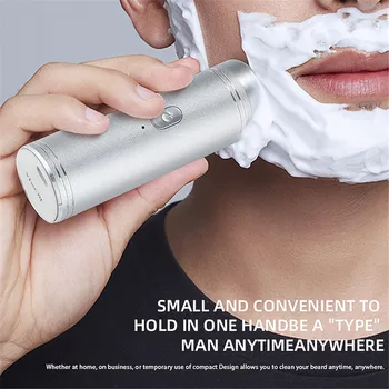 

Mini Portable Shaver for Men USB Rechargeable Razor Beard Trimmer Washable Electric Shaving Machine Dry Wet Travel Essentials