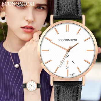 

Women's Leather Strap Watches for Women Casual Analog Quartz Wristwatches Luxury Women Watches Ladies Clock часы женские