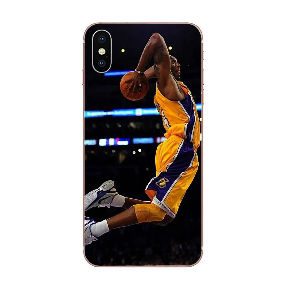Lakers 24 для Apple iPhone 4 4s 5 5C 5S SE 6 6S 7 8 Plus X XS Max XR Мягкий Силиконовый ТПУ прозрачный индивидуальный рисунок