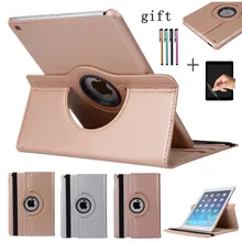 Для iPad 9,7 Чехол для iPad Air 2 Air Чехол 5 6 5th 6th Generation Funda 360 Вращающийся Кожаный Смарт-Чехол+ пленка+ ручка