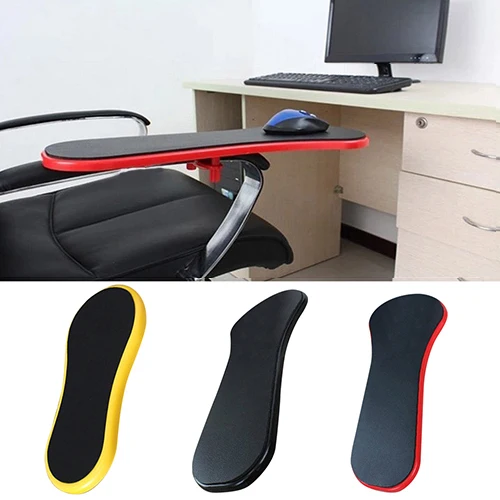 Bracciolo Ergonomico Per Scrivania Regolabile | Poggiapolsi In ABS Con Base Antiscivolo | Per Ufficio, Casa, Gaming | 49x22x3 Cm